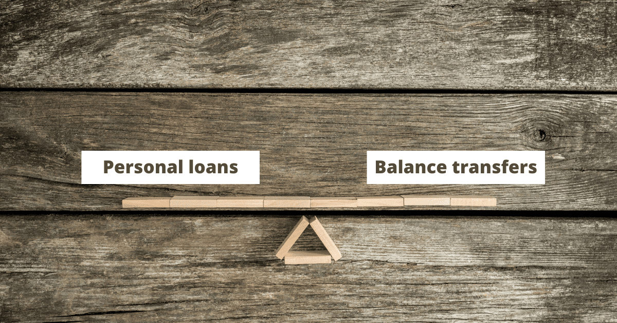 personal loans vs balance transfers