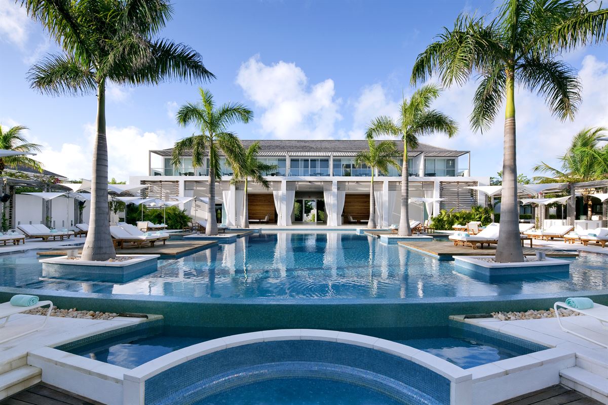 The American Express Gold Card can book luxury hotel & resort stays, like at the Wymara Resort and Villas in the Turks & Caicos Islands
