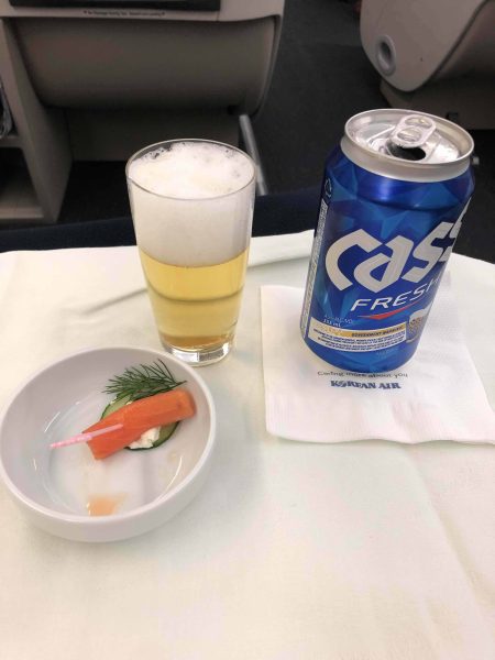 Korean Air Business Class A330 Beer 1 Korean Air Business Class