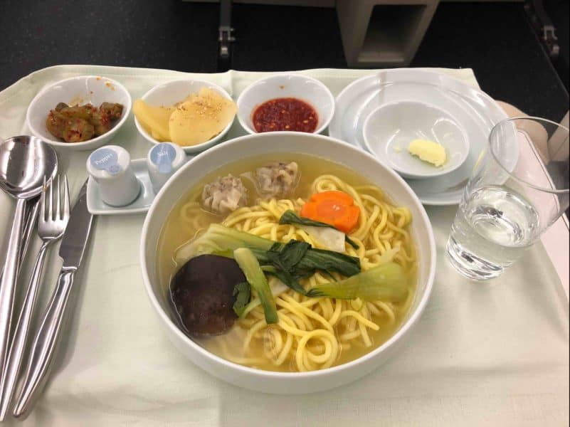 korean air business class food