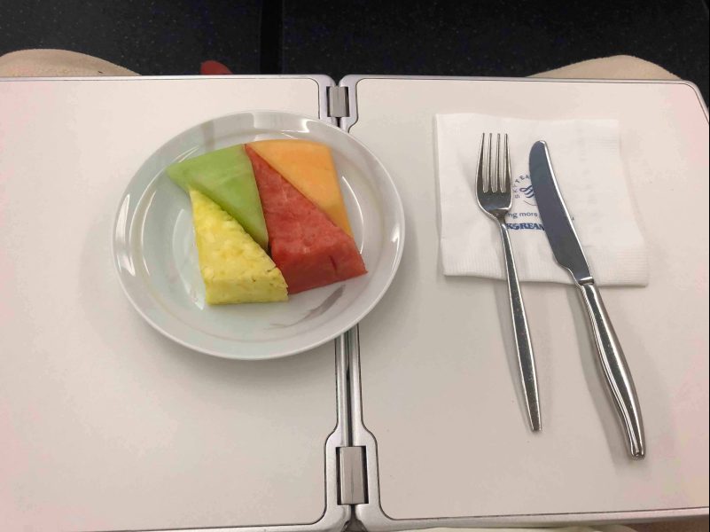 Korean Air Business Class Meal 4 Korean Air Business Class