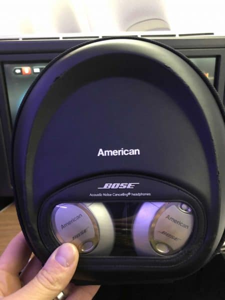 American Airlines 777 Business Class Headphones american airlines boeing 777 business class