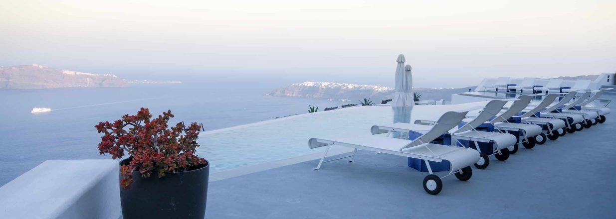 roof garden of a holiday resort hotel against the YEZX3DM Hotels.com Rewards Visa Credit Card