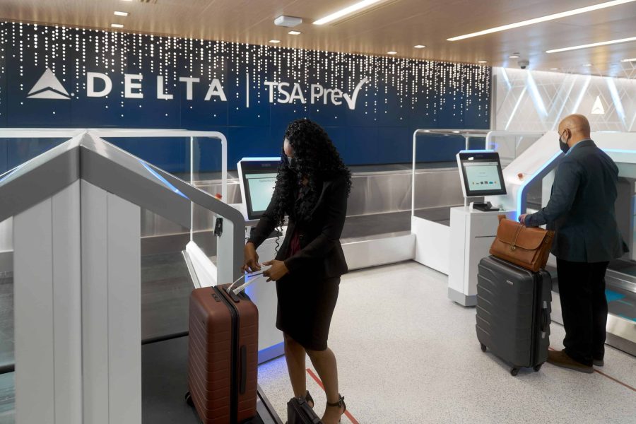 Delta TSA PreCheck bag drop and lobby