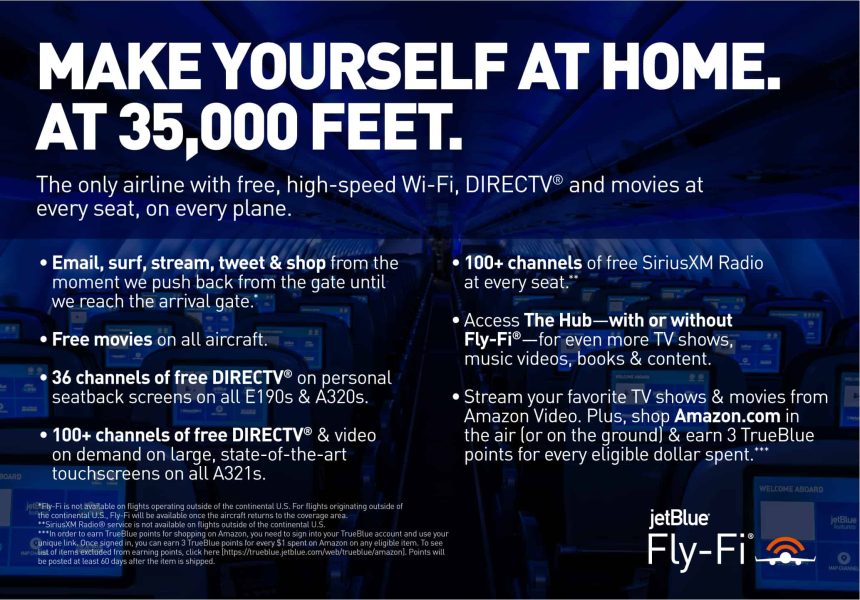 JetBlue FlyFi is free for all passengers on all flights. It can be accessed even at the departure and arrival gate.