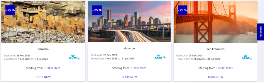 Flying Blue Promo Rewards